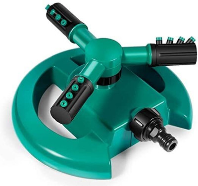 FOREWAY 360° Automatic Rotating Garden Sprinkler with 45° Adjustable Arms Garden Gnome(Height: 8 cm)