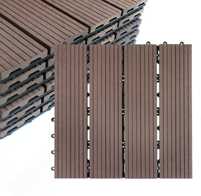 Niyanta WPC Deck Tiles with Interlocking | Floor Decking Water Resistant Tile Garden Tool Kit(5 Tools)