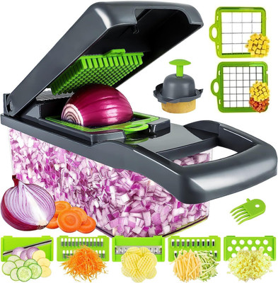 AVIR by NA AVIR 14 in 1 Multi-Purpose Vegetable & Fruit Grater & Slicer(1 x 14 in 1 Multipurpose slicer/dicer)