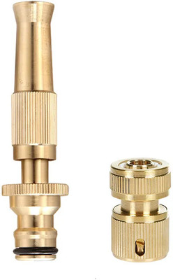 Fulkiza Muti-operational mode ½” Hose Pipe Brass Water Spray Nozzle(2 Qty.) 0 L Hose-end Sprayer(Pack of 1)