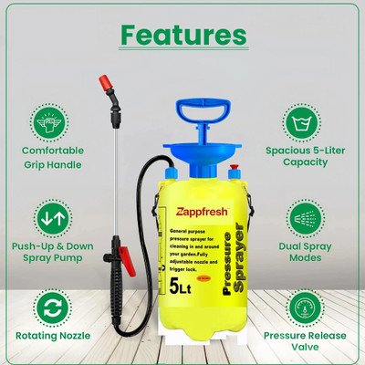 shakti JMS ONLY 7 DAY WARRANTY AGRICULTURAL KNAPSACK 5ltr GARDEN SPRAYER 26 5 L Hand Held Sprayer(Pack of 1)