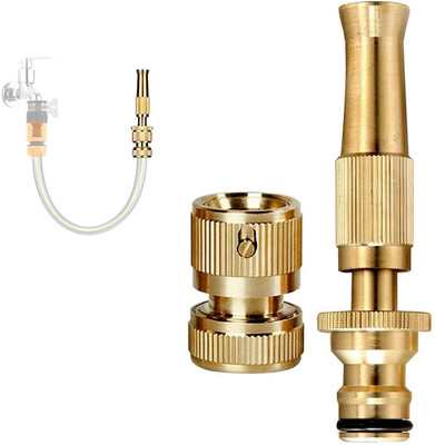JANCOM Brass Water Spray Nozzle For Bike Wash 5 L Hose-end Sprayer(Pack of 1)