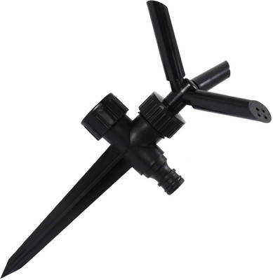 OUTO Garden Sprinkler 360 Degree Rotating Adjustable 3 Arm Water Sprayer for Watering 1 L Hose-end Sprayer(Pack of 1)