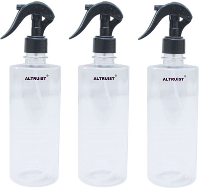 Altruist Transparent Spray Bottle for Multipurpose Mist Sprayer 500ml-Pack of 3(Black) 0.5 L Hand Held Sprayer