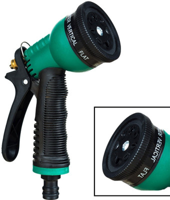 GreenLove Ultimate Garden Nozzle & Spray Gun: Heavy duty 8 Adjustable Spray Pattern 1 L Hose-end Sprayer(Pack of 1)
