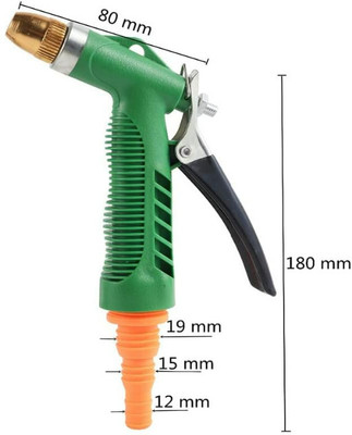 Nansana Adjustable Garden Hose Nozzle Water Spray Gun with Handle for Car Wash Power & Hand Tool Kit(1 Tools)