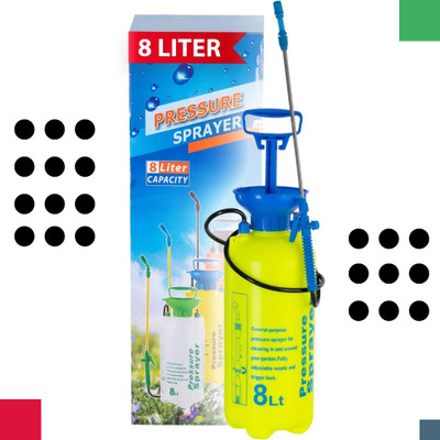 Zappfresh High Pressure Garden Sprayer Agricultural Sprayer Pump Kheti Spray Machine| 1553 8 L Hand Held Sprayer(Pack of 1)