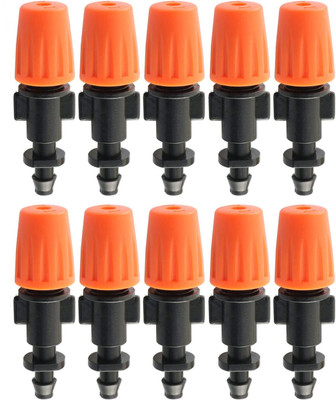Appster 10pcs Drip Irrigation Misting Nozzles Garden Dripper Spray Emitters Sprinkler 100 L Hose-end Sprayer(Pack of 10)