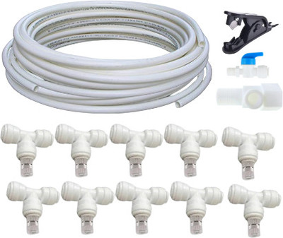 Zecqua 12 meter Fogger PIpe Setup 10 pcs nozzel for Home/Mist Cooling System 100 L Hose-end Sprayer(Pack of 1)