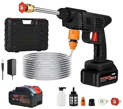 Windwarrior Cordless Portable Wireless Pressure Washer Gun 48V Adjustable Nozzle Pressure Washer