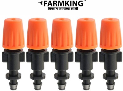 FARMKING 5pcs Drip Irrigation Misting Nozzles Dripper Spray Emitters Sprinkler Fogger 100 L Hose-end Sprayer(Pack of 5)