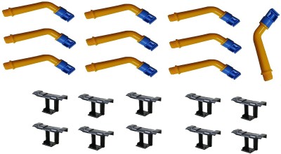 MOREL SOLAR PANEL WATER DRAINAGE CLIPS (10 PCS) 35MM &SPRINKLER PVC(10 PCS) 1/2 INCH 2 L Hose-end Sprayer(Pack of 1)