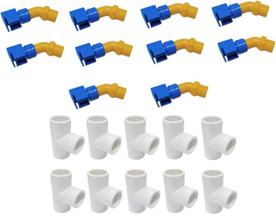 MOREL 10 PCS OF CLEANING SPRINKLER(SMALL) AND 10 PCS OF TEE (½ INCH) FOR SOLAR PANEL 1 L Hose-end Sprayer(Pack of 1)