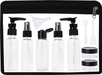 tirth hub 11Pcs Travel Bottles Kit Black 0.1 L Backpack Sprayer(Pack of 10)