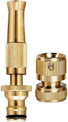 sitsra Brass Hose Spray Nozzle Adjustable Water Flow Use in Garden Cleaning 0 L Hose-end Sprayer(Pack of 1)