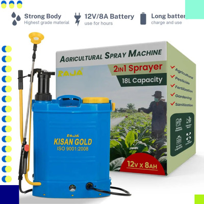 Zappfresh 2 in 1 Spray Machine 12v Battery Sprayer Agriculture spray pump Kheti Spray-2834 16 L Backpack Sprayer(Pack of 1)