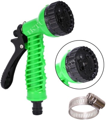 Iktu 7 Pattern Hose Nozzle Water Spray Gun for Gardening Watering Plant Wash Car Bike 0 L Hose-end Sprayer(Pack of 1)