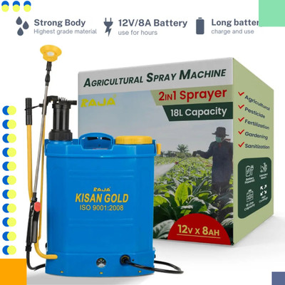 Zappfresh 2 in 1 Spray Machine 12v Battery Sprayer Agriculture spray pump Kheti Spray-2087 16 L Backpack Sprayer(Pack of 1)