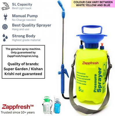 AgroGold 5 Ltr Manual High Pressure Garden Spray Agricultural Pump Machine | New8 5 L Hand Held Sprayer(Pack of 1)