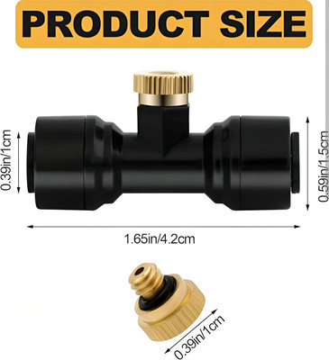 Vinayakart Black Nozzle Plastic Brass Mist Nozzles Clip garden, sprinkler irrigation 100 L Hose-end Sprayer(Pack of 30)