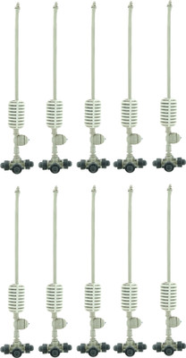 AMPEREUS Premium 4Way Mist Nozzle Spray for Fogger, Garden, Poultry & Outdoor Use (0.3mm) 0 L Hose-end Sprayer(Pack of 10)