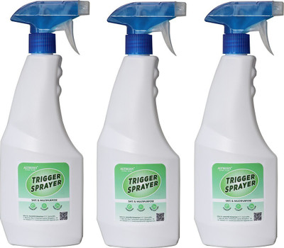 Altruist 500ML Flat spray Bottle (White) Multipurpose use (Pack of 3) 0.5 L Hand Held Sprayer