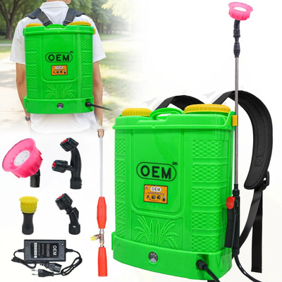 OEM Double Motor Battery Spray Pump 20L 12V14A (Free Gun) HI PRESSURE BIG 20 L Backpack Sprayer(Pack of 1)
