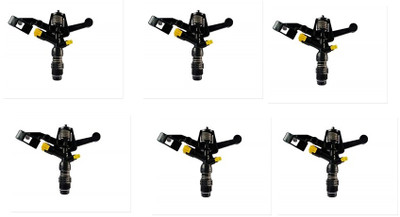 Anshi ACU360 degree rotating sprinkler sprayer Sprinkler Head forAgriculture/Irrigatio 1 L Hose-end Sprayer(Pack of 6)