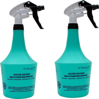 Altruist Multipurpose Sprayer Bottle (Blue) 1000 ml Trigger Spray Bottle for Liquid Sprayer Unbreakable Plastic Multipurpose Sanitizer Spray Bottle Pack of 2 (Blue) 1 L Hand Held Sprayer(Pack of 2)