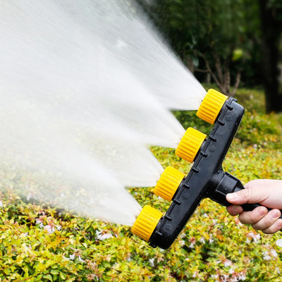 Zibuyu Adjustable Flow 4 Nozzle Garden Sprayer Water Pipe for Expanded Irrigation Area 1 L Hand Held Sprayer(Pack of 1)