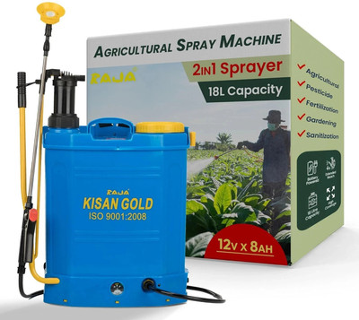 raja 2-in-1 Battery Operated Agricultural Sprayer – Rechargeable Pressure Spray Pump 18 L Hand Held Sprayer(Pack of 1)