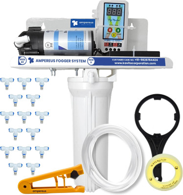 AMPEREUS Fogger Kit for Dairy, Poultry & Animal Farm with 15 Nozzles (Nozzle Dist. 1.4m) 2.5 L Hand Held Sprayer(Pack of 21)