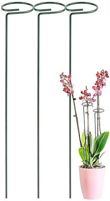 Deco Point 47 cm Iron Garden Stake(Pack of 3)