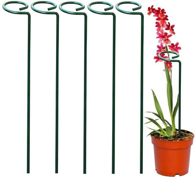 Deco Point 44 cm Iron Garden Stake(Pack of 5)