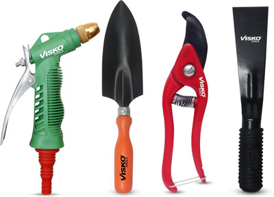 VISKO Garden Tools Set With 4 Pieces Garden Tool Kit(4 Tools)