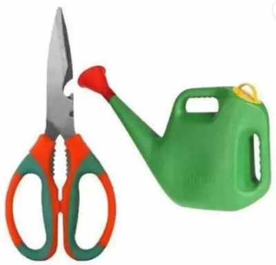 AGT Gardening Tools Setand 5-Liter Premium High-Grade Plastic Watering Can Garden Tool Kit(2 Tools)