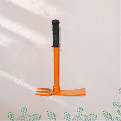 LAKSHCASA 3 Prong Garden Hoe Hand Tool for Weeding, Soil Loosening, Planting & Gardening Garden Tool Kit(1 Tools)