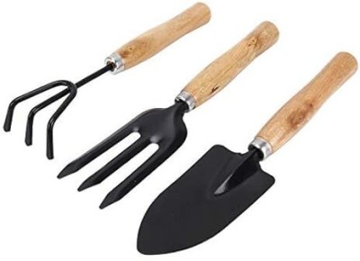 Unique Collection Hub Mini Kit Hand Cultivator, Trowel, Fork Garden Tool Kit (3 Tools) Garden Tool Kit(3 Tools)