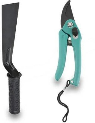Warsitraderz 2 Pieces Gardening Tool Set of Pruner, Khurpi Garden Tool Kit(2 Tools)