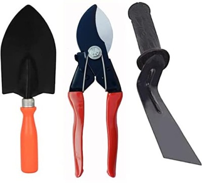 AGT Major Pruner, Big Trowel, Khurpi Garden Tool Kit(3 Tools)