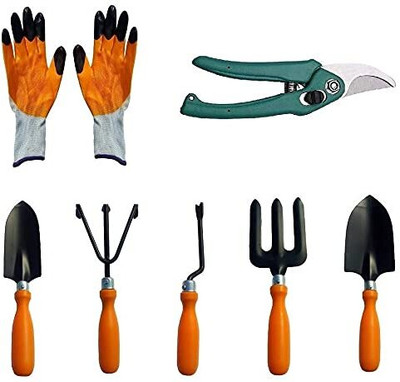 Quickfit Premium Garden Tools Top 5 Spectacular Tool Set with Heavy Garden Scissor&Cutter Garden Tool Kit(8 Tools)