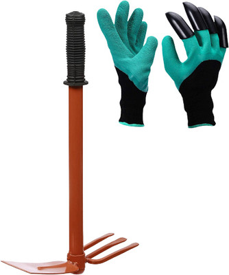 MEENA ENTERPRISES Pack of 2 Home Gardening tools items combo,Two In Hoe and weeder tool, Garden Tool Kit(2 Tools)