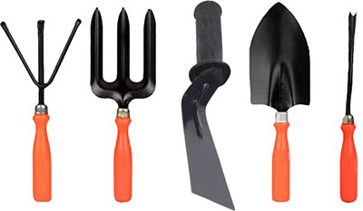 Unique Collection Hub Trowel Khurpi Fork Cultivator And iWeeder Garden Tool Kit(5 Tools)