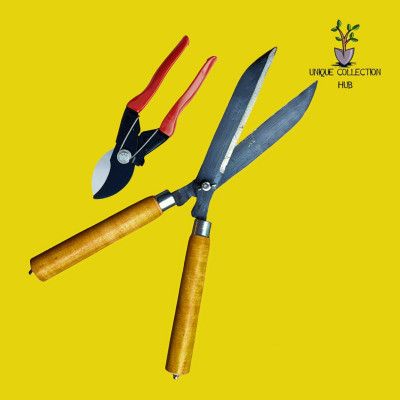 Unique Collection Hub Hedge shear 45 cm and Pruner Garden Tool Kit(2 Tools)