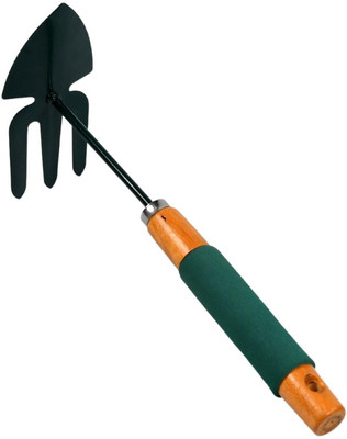 mapperz Double Hand Hoe Gardening Tool with Wooden Handle Garden Tool Kit(1 Tools)