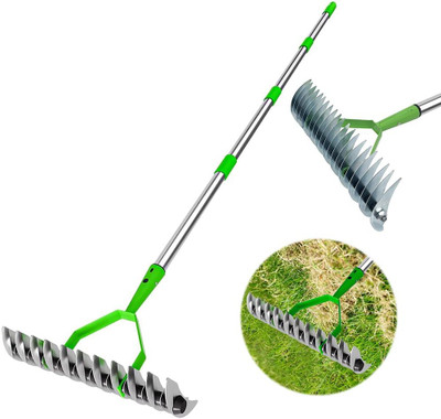 SERPLEX HASTHIP Thatch Rake Dual Edge Lawn Dethatcher Garden Tool Kit(1 Tools)