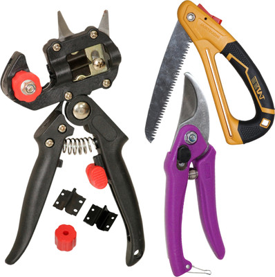 Digital Craft Grafting Tool Set,Foldable Pruning Saw,Garden pruning shears Garden Tool Kit(3 Tools)