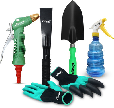 VISKO Garden Tools Set With 5 Pieces Garden Tool Kit(5 Tools)