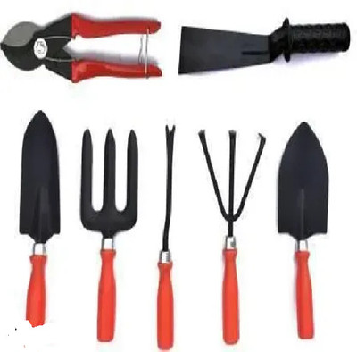 Zed&Zee Garden Tool Set Of 7 (5 Trowel Kit, 1Khurpi 1 Pruner) Garden Tool Kit(7 Tools)