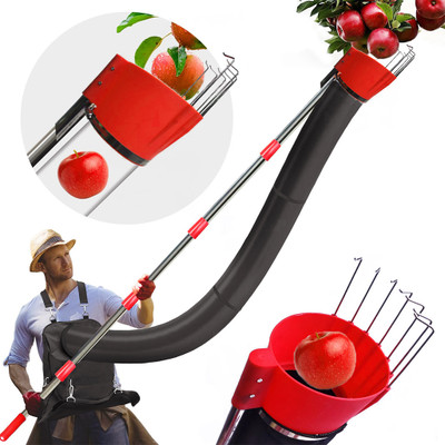 ORTIZA Long Handle Fruit Picker Tool 13 Foot Apple Mango Garden Tool Kit(1 Tools)